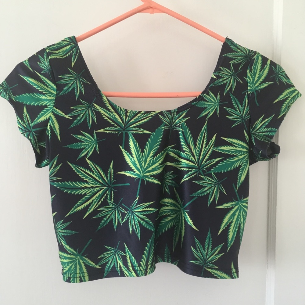 FUN Cannabis print swimsuit!